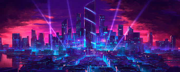 Sci-Fi Neon City Wallpapers New Tab marquee promo image