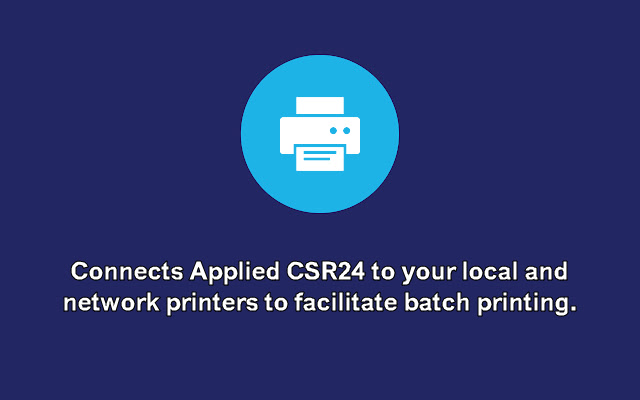 Applied CSR24 Print Spool Extension chrome extension