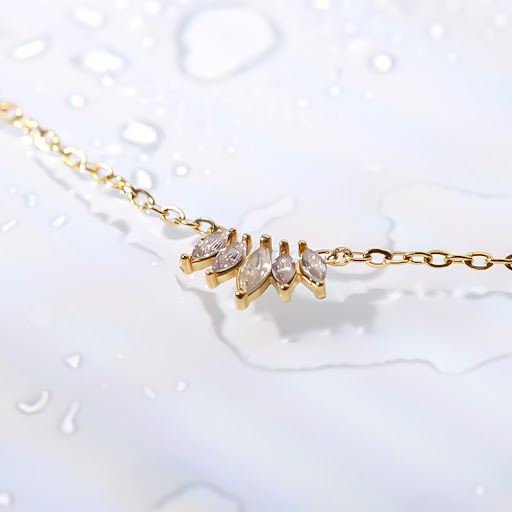Title 9, Womens Retro Simple Titanium Steel 18K Gold In...