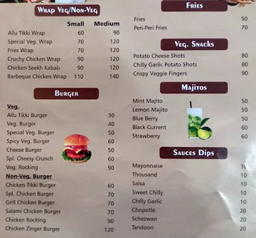 Tasty To Go menu 