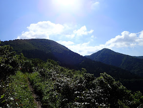 北丈競山の登りに