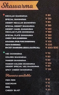 Desert Shawarma menu 8