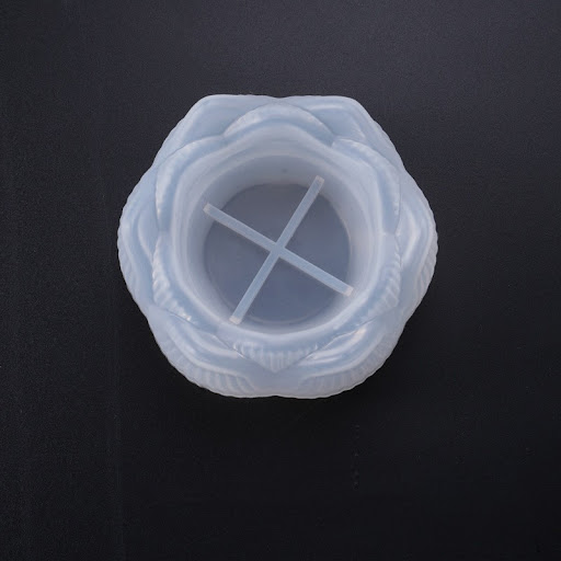 Title 3, Drip Glue Lotus Candlestick Mold Storage Box As...