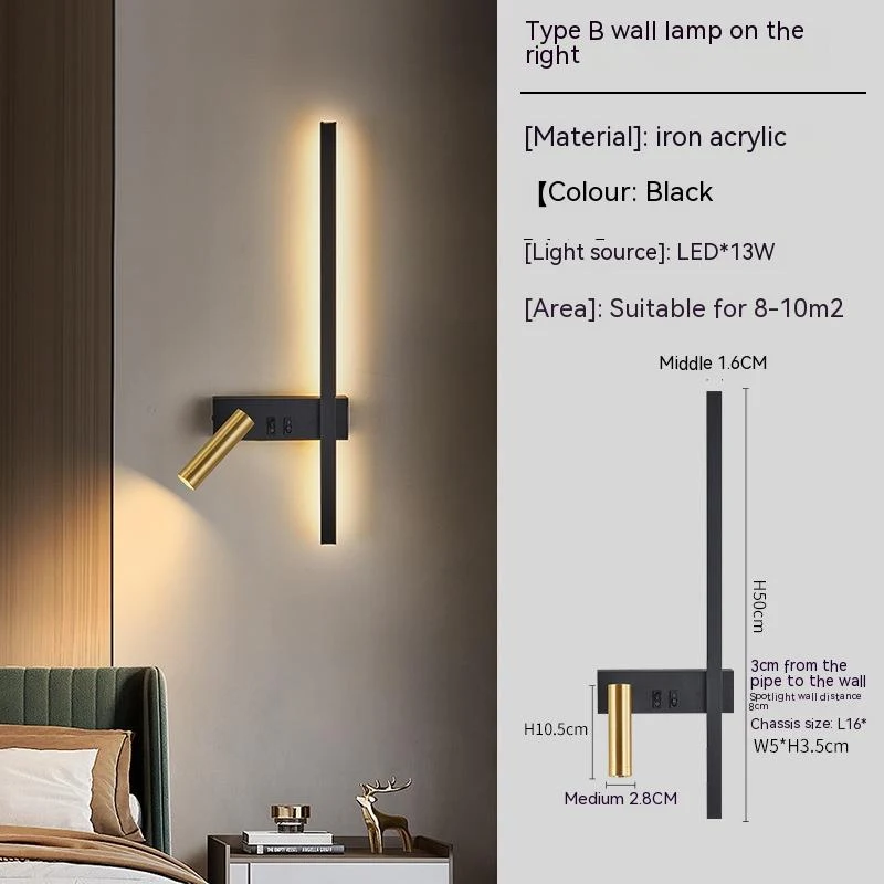 Canapé de salon avec lumière décorative murale, luxe créatif, lampe de chevet de chambre. Illuminez votre intérieur avec style et confort.