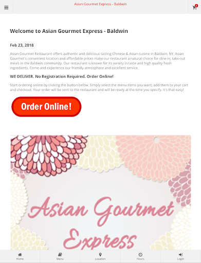Asian Gourmet Express Baldwin Online Ordering