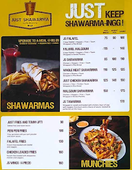 Just Shawarma menu 3