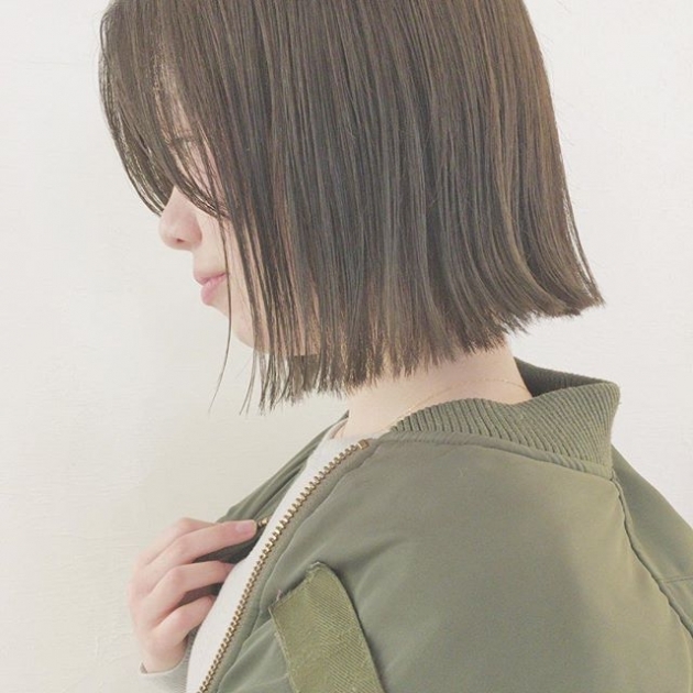 お洒落女子に大人気 切りっぱなしヘアスタイル特集 Trill トリル