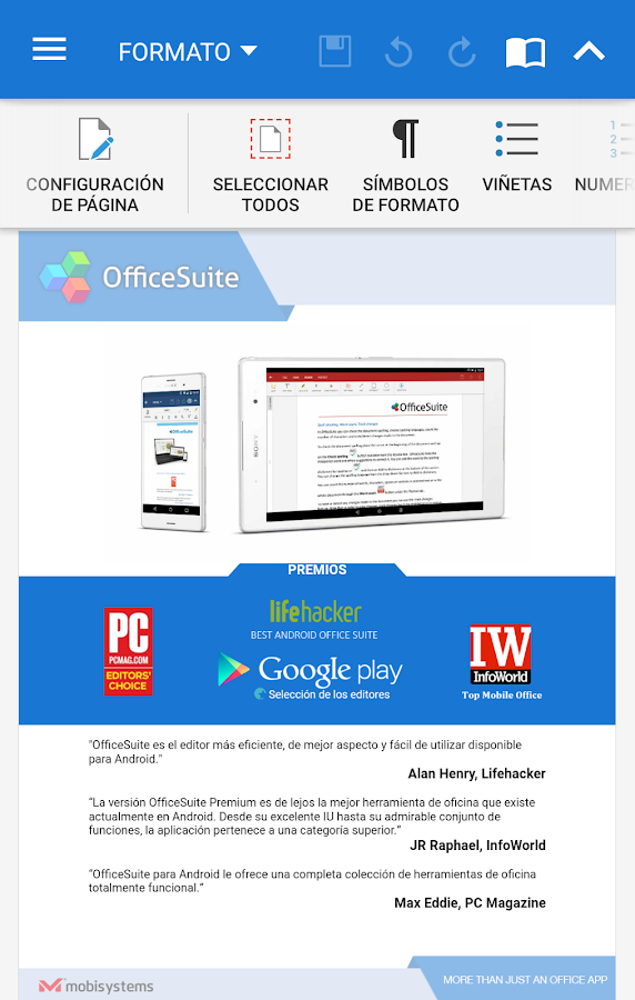   OfficeSuite Pro + PDF: captura de pantalla 