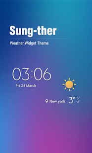 download Minimal Theme Weather Widget free