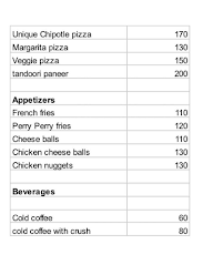 Cafe Wednesday menu 4