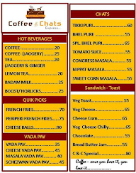 Coffee And Chats Express menu 1