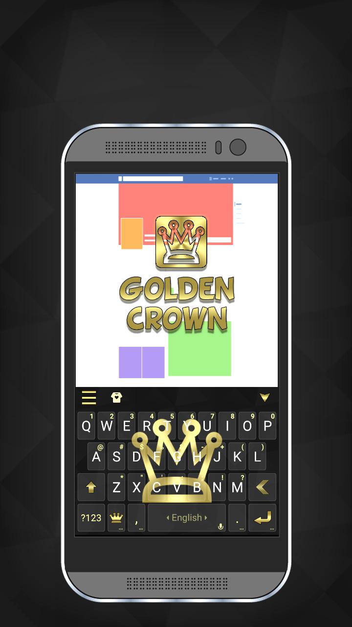 Golden Crown iKeyboard Theme Screen 2