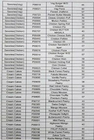 Cake Shop Monginis Bandel menu 1