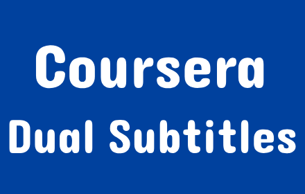 Coursera Dual Subtitle small promo image