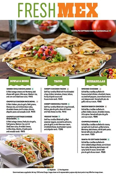 Chili's menu 