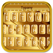 Gold Luxury Deluxe Typany Keyboard  Icon