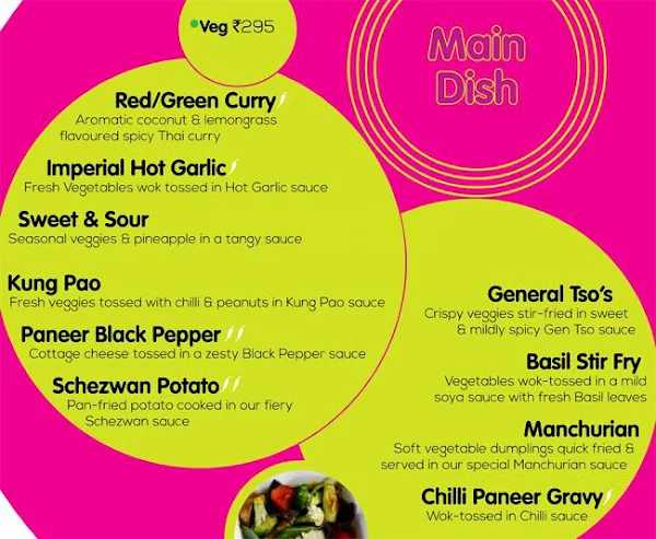 Crazy Noodles menu 