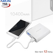 Sạc Dự Phòng Arun 10400Mah, 8400Mah, 5600Mah ( Bảo Hành 12 Tháng )