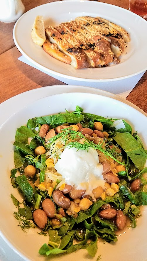 Breaking Bread luncheon with Meadowlark PDX and Nostrana to benefit the Cascade AIDs Project (CAP) with a luncheon featuring Iranian cuisine: ash reshteh. bean soup with Nostrana pasta, caramelized onions, yogurt and herbs and house made Persian flatbread with Oregon Olive Mill olive oil