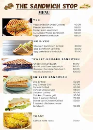 The Sandwich Stop menu 1