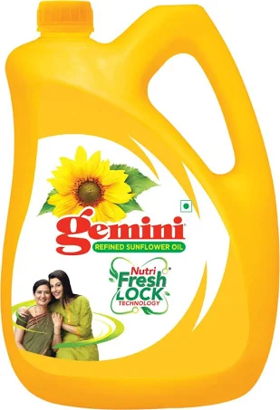 Gemini Refined Sunflower Oil Jar Ltr