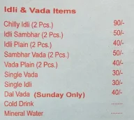 South Indian Fast Food menu 3