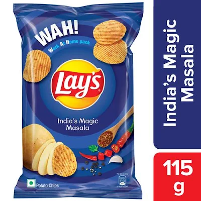 Lays Potato Chips - Indian Masala Magic Flavour - 115 gm