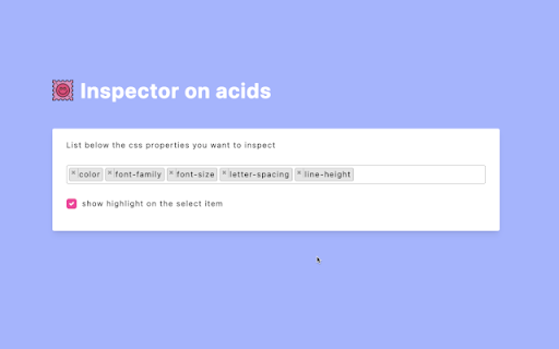 Inspector on acids