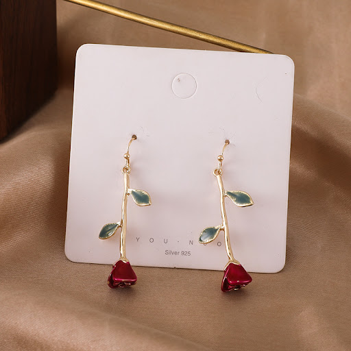 Title 2, Super fairy rose temperament long earrings