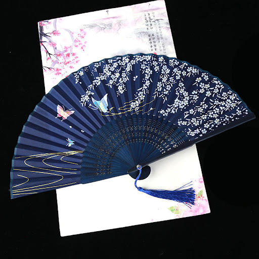 Title 2, Ancient Style Folding Fan for Dancing Enhance Y...