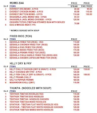 North East Kitchen menu 1