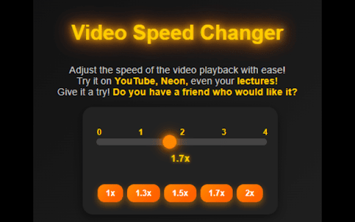 Video Speed Changer