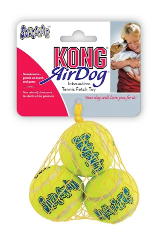 Kong Squeaker leksak tennisboll S [AST3E] 3 bollar, 1st