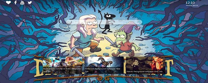 Disenchantment Wallpaper New Tab Background marquee promo image