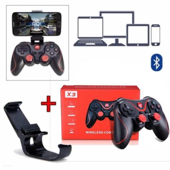 Tay Cầm Bluetooth Chơi Game Gamepad Terios T3 / X3/X7/C8S Shootingplus V3 Chơi Pubg/ Liên Quân