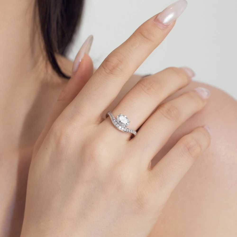 Title 4, Bague en argent S925 avec design minoritaire en...