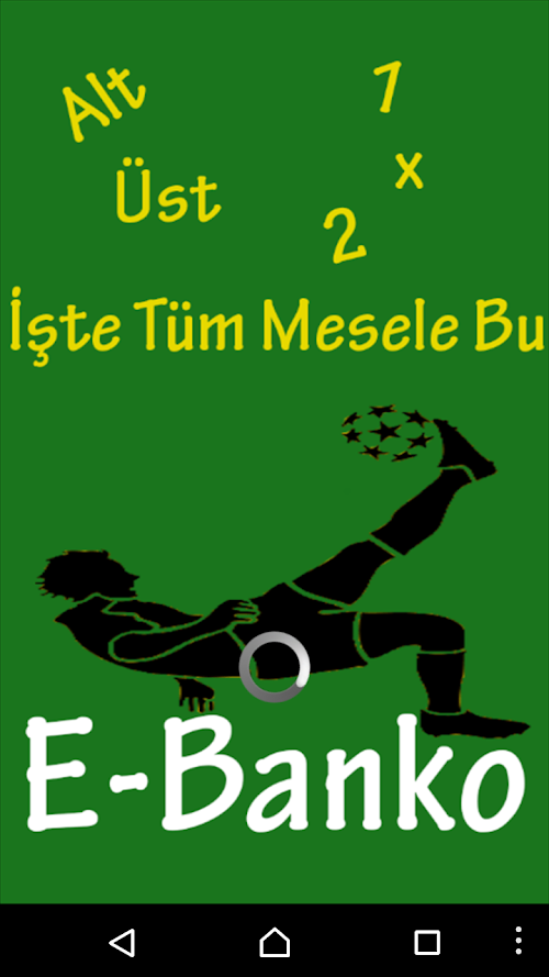 Android application E-Banko Maç Tahminleri screenshort