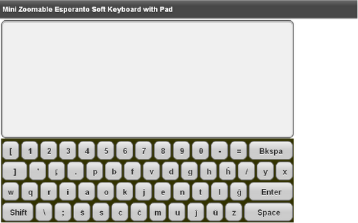 Mini Esperanto Keyboard & Pad