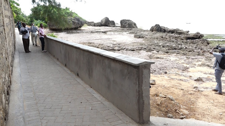 The newly refurbished ancient vasco Da Gama Pilla in Malindi the oldest historical monument in Africa which is ready after restoration project that cost Sh. 59 million