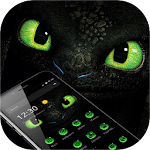 Cover Image of डाउनलोड Green Dragon Eyes Theme 1.1.4 APK