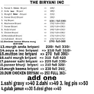 The Biryani  Inc menu 3