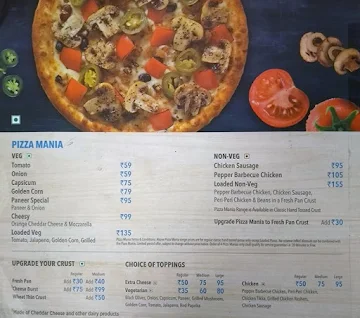 Domino's Pizza menu 