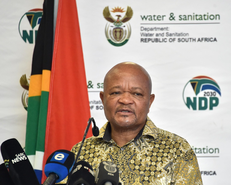 Minister of water and sanitation Senzo Mchunu.