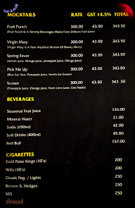 Submarine Bar menu 7