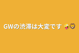 GWの渋滞は大変です 🤪🦁