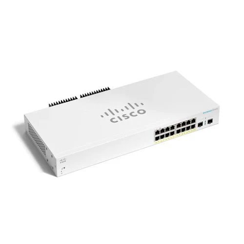 Thiết bị mạng/ Switch Cisco CBS220 Smart 16-port GE,PoE,2*1G SFP - CBS220-16P-2G-EU