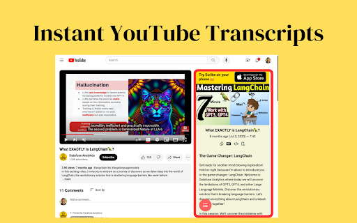 Scribe - Instant YouTube Transcripts