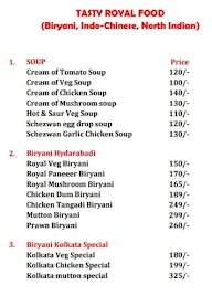 Tasty Royal Food menu 3