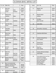 Sudama Bhel menu 1