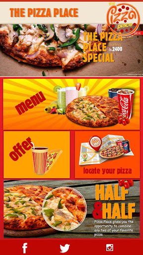 The pizza place order app